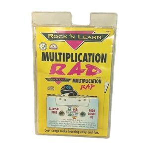 Vintage Lock N Learn Multiplication CD Cassette & Book Old School Style Fun